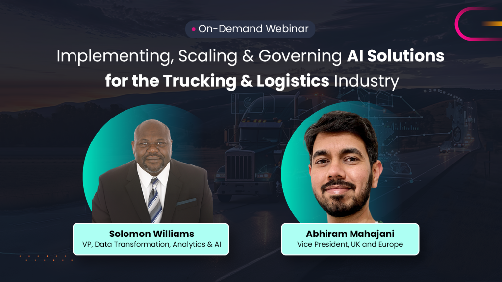 AI for Trucking and Logistics industry - Webinar